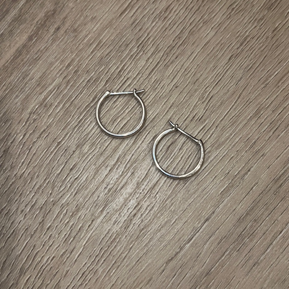 Mejuri silver 925 midi hoops